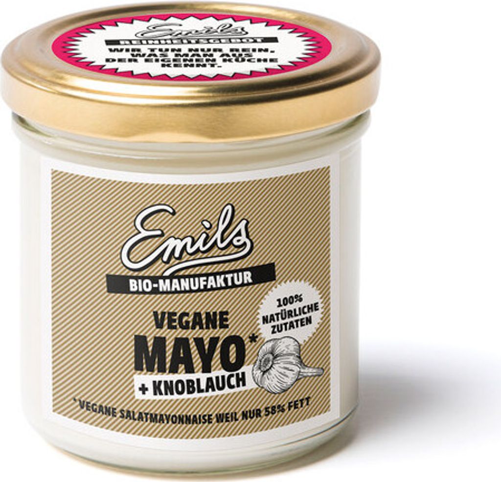 Emils Feinkost - Vegane Mayo + Knoblauch - 125g