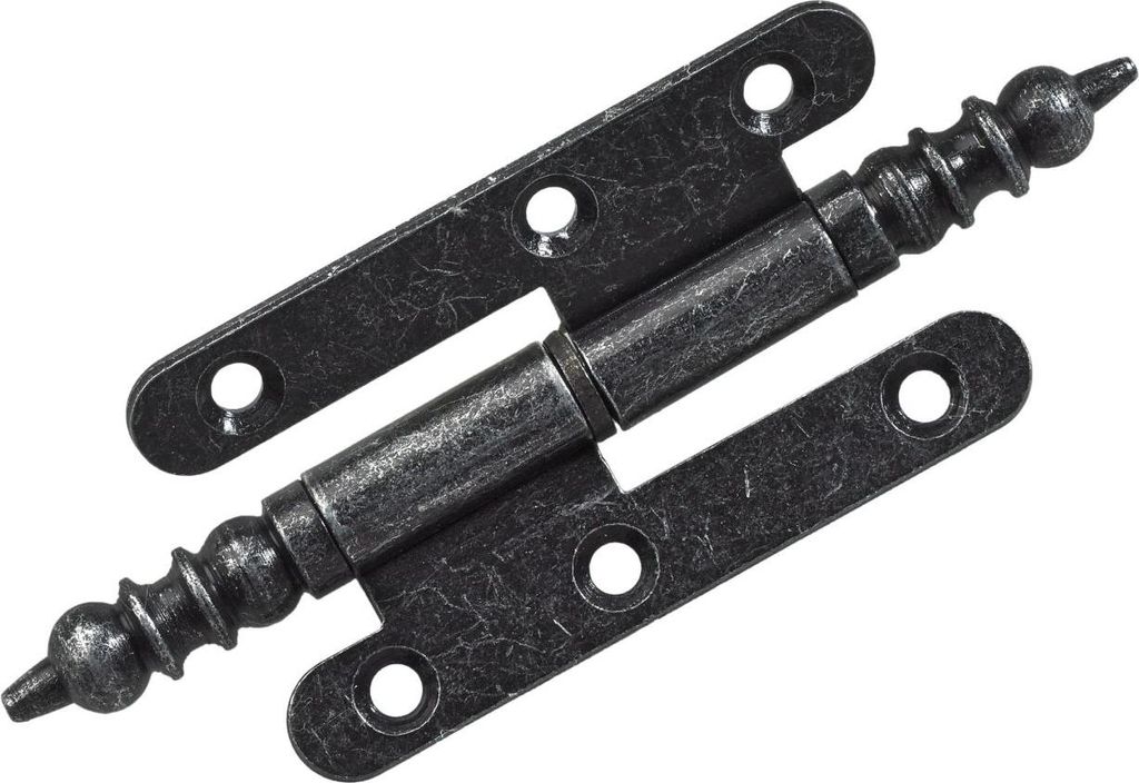 Hettich Türband mit Zierkopf 45 x 80 mm links antik - 1 Produktbild 