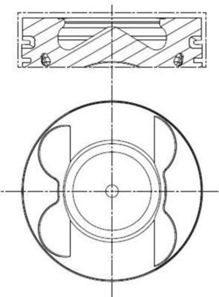 MAHLE 001 PI 00106 002 Kolben passend für MERCEDES-BENZ SPRINTER 3,5-t Kasten (906) VIANO (W639) VITO Bus (W639) VITO / MIXTO Kasten (W639)