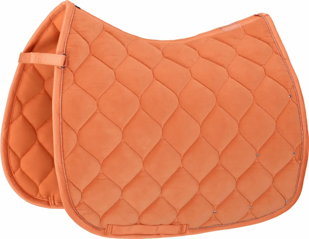 Tapis de selle Eskadron Velvet Crystal VS Soft Peach pour cheval