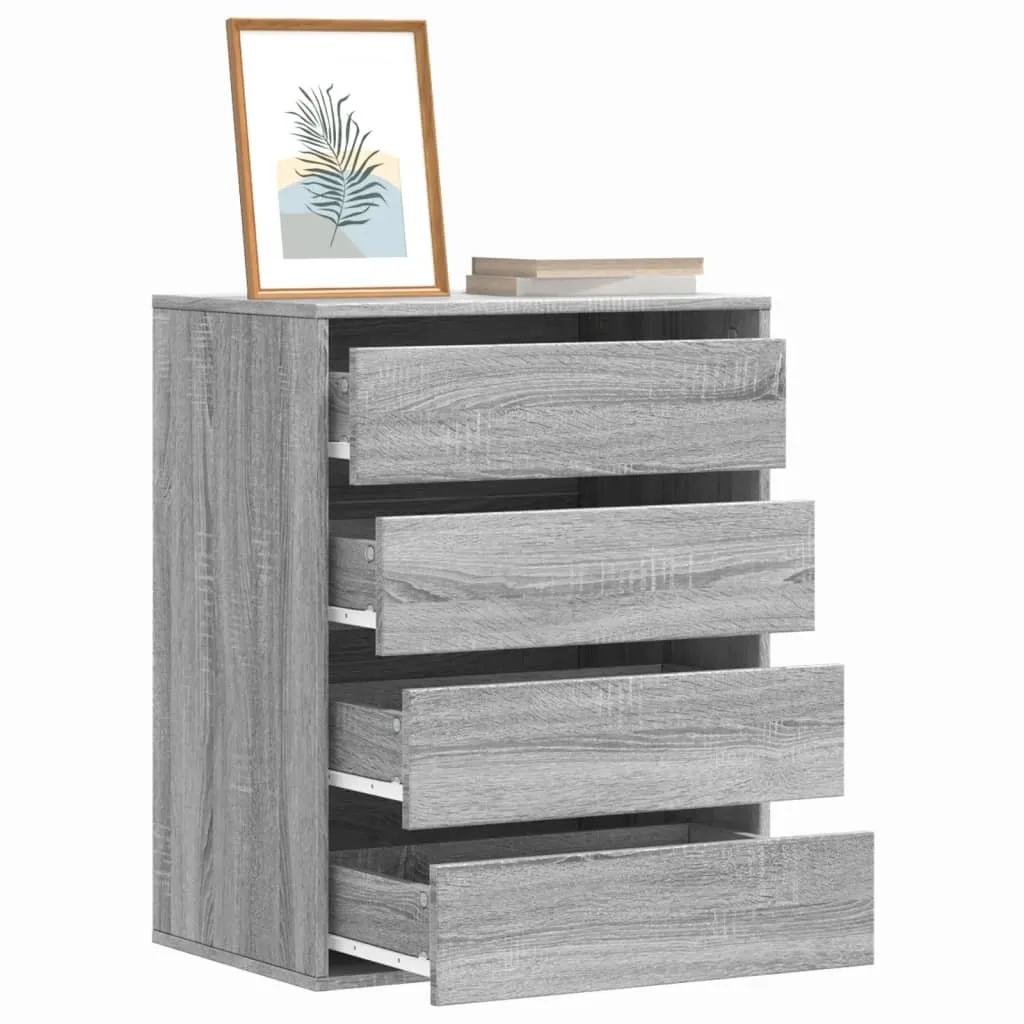 Cassettiera 60x41x76 cm Grigio Sonoma | Salvaspazio The Living Store - 2