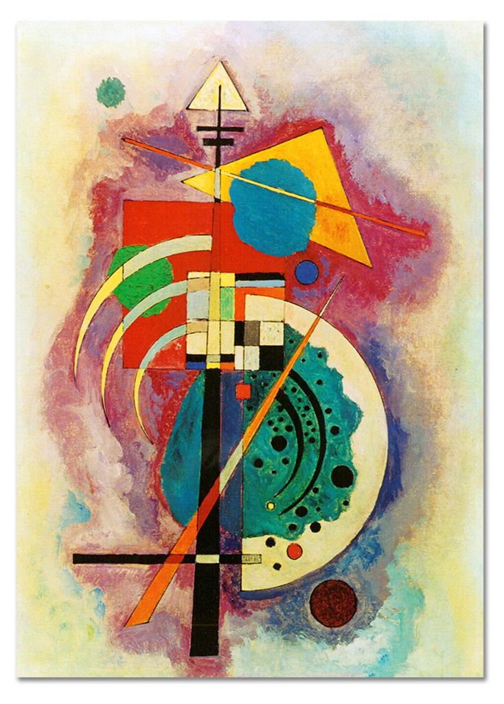 Giallobus - Hommage an Will Grohmann - Vassily Kandinsky - 50L x 70W cm - Bild - Acrylglas