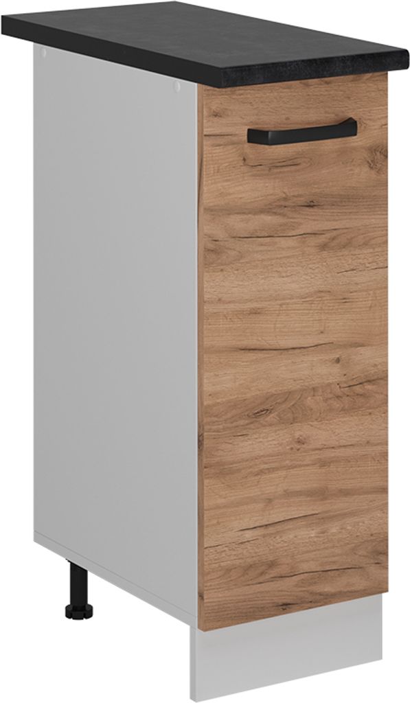 Apothekerschrank Vicco R-Line Goldkraft Eiche 30 cm AP Anthrazit, Model 52277