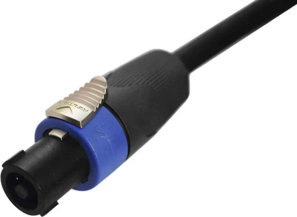 Câble de Sonorisation Speakon 2x4mm² PSSO 3m pour Enceinte Passive