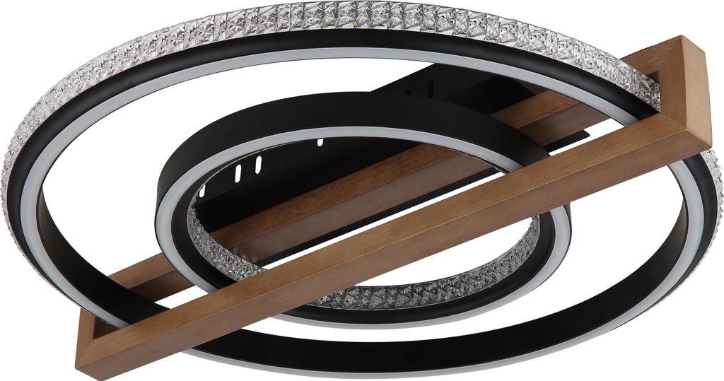 GLOBO Lighting Deckenleuchte DELORIS LBH 50x55x11.50 cm schwarz