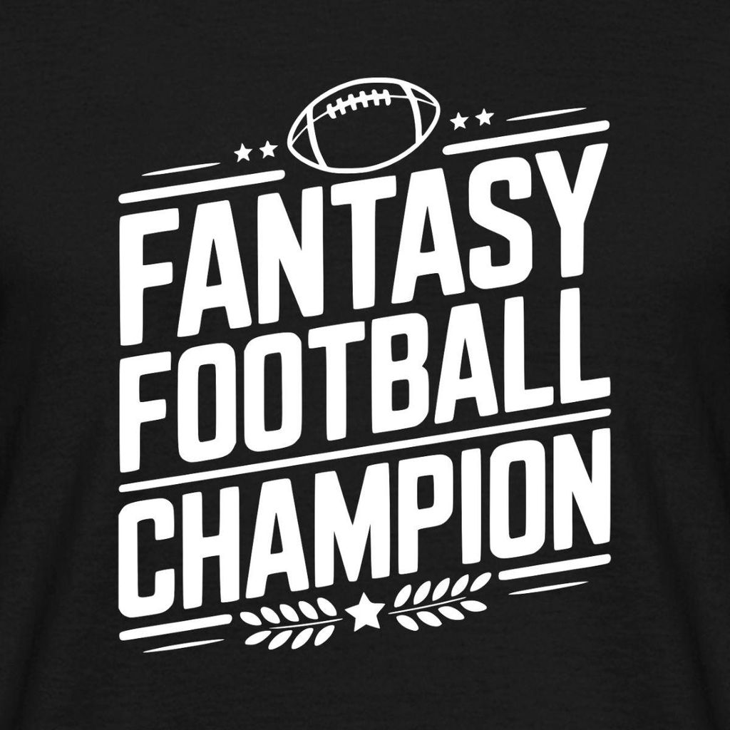 Spreadshirt Fantasy Football Meister Gewinner Champion Männer T-Shirt, 3XL, Schwarz