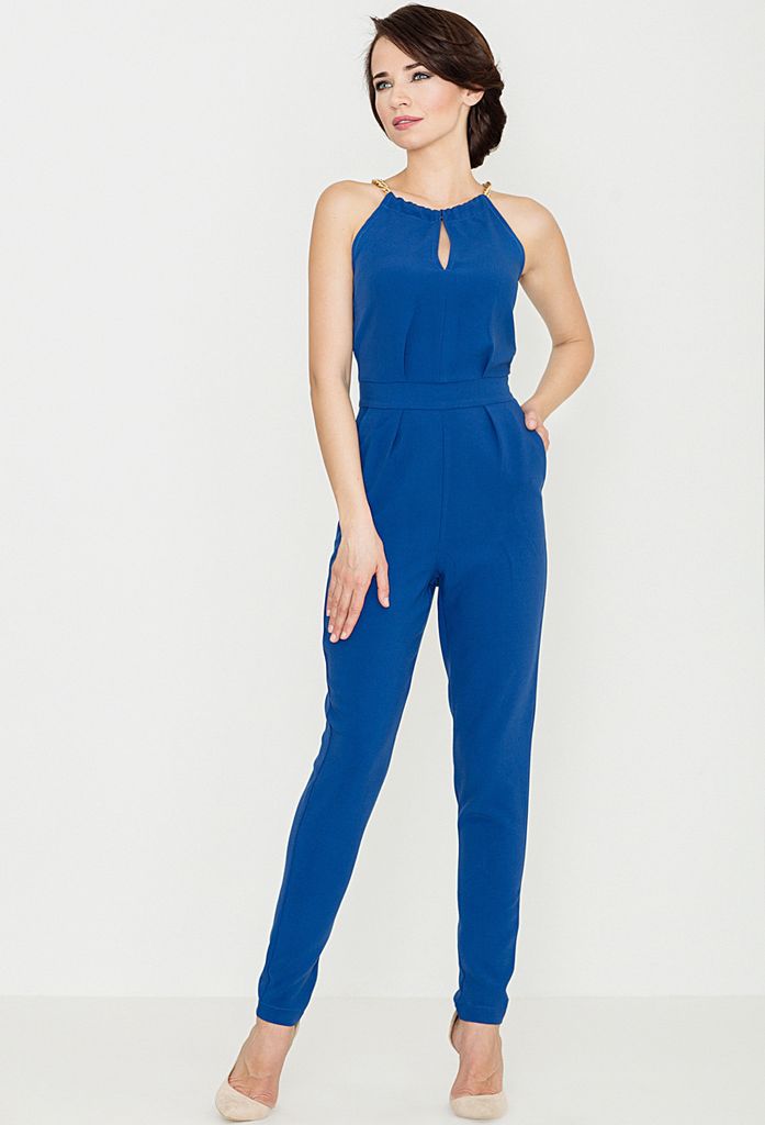 Lenitif Jumpsuit für Frauen Valdigt K338 hellblau S