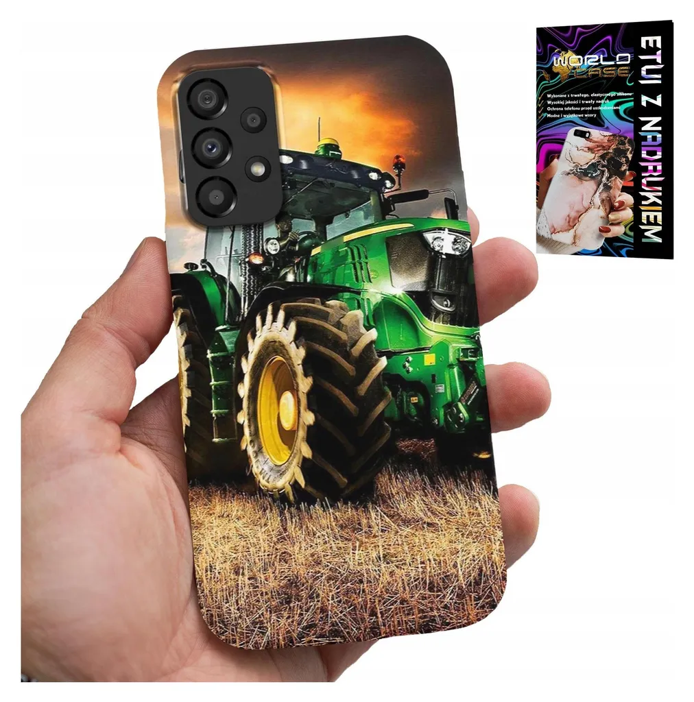 Idea Regalo Cover Samsung A52 Trattore Agricolo + Vetro 9H