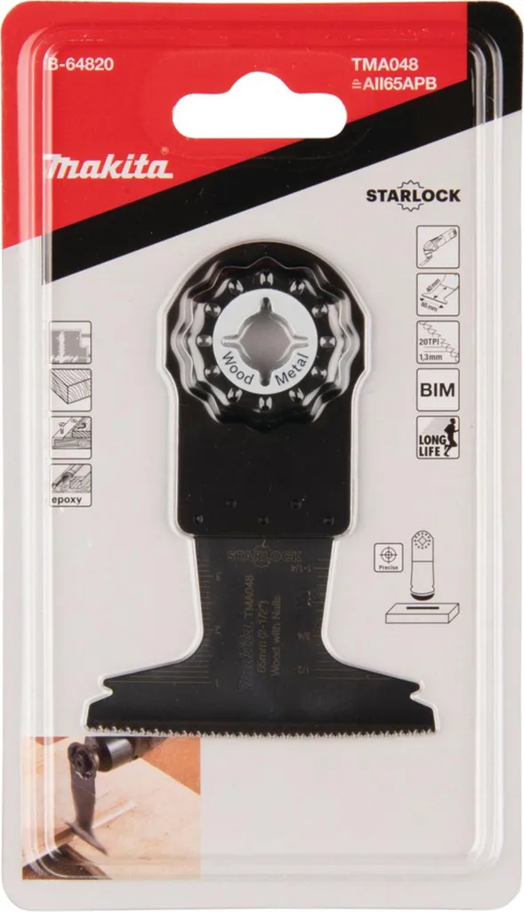 Makita TMA048 Lama 65mm BiM Starlock | Taglio a Tuffo Professionale - 3