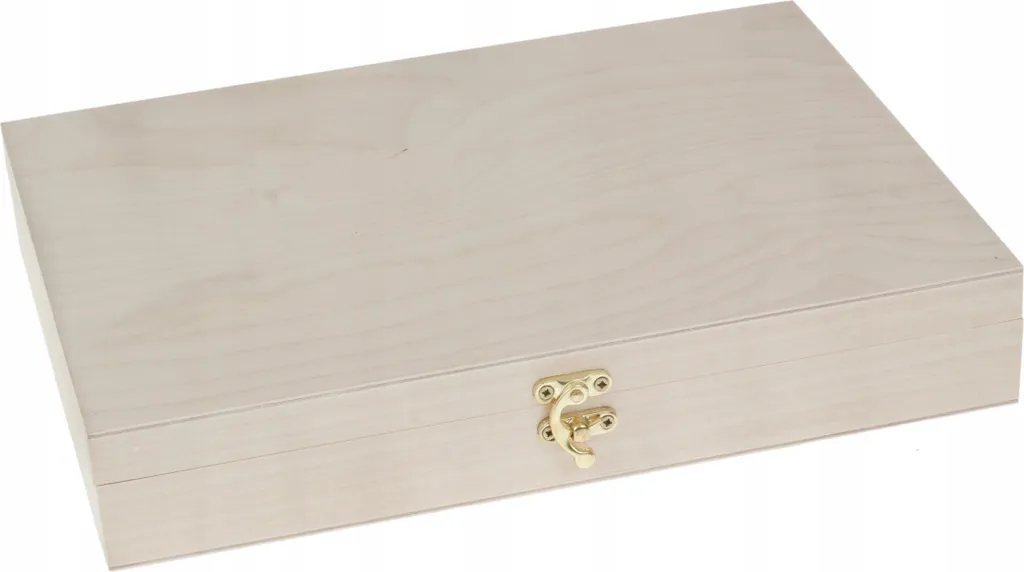 Organizer Scatola Legno A4 Naturale 32x24x6 - Scrigno Design Moderno