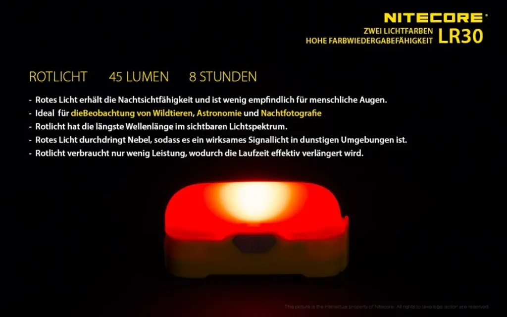 Lanterne de Camping Nitecore LR30 Lampe de Tente Mobile à Diffusion 360° - 8