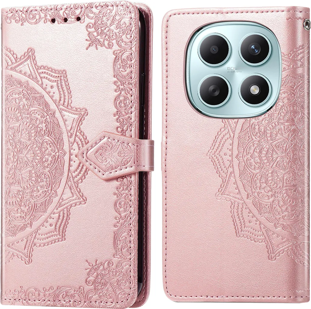 Cover In Pelle Premium Per Xiaomi Redmi Note 15 5G – Con Portaschede, Chiusura Magnetica E Antiurto - 2