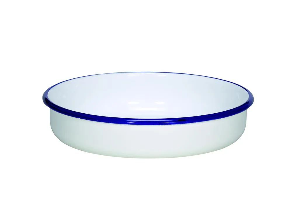 Karl Krüger 442F/24B Casseruola Rotonda Husum 24 cm Smalto Bianco