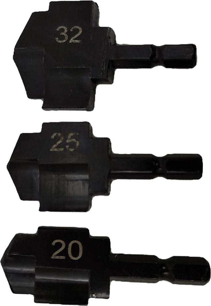 3-teiliges Rohrreibungsbohrer-Set, HSS, Ti-beschichtet, Sechskantschaft, 1/4 Zoll, für PPR-Kunststoffprodukte, Schwarz