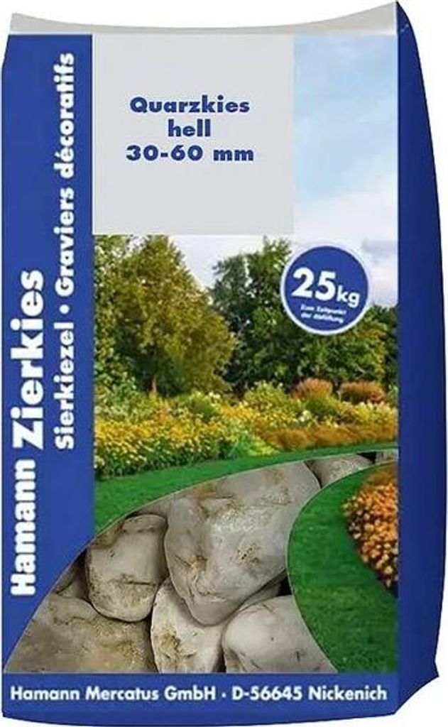 QUARZKIES 30-60 mm RUND HELL 25 kg Produktbild 