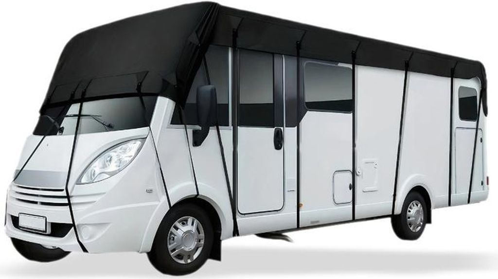 (6,5 m × 3 m) Wohnmobil Dachplane aus 210D Oxford-Gewebe, Wasserdichte Wohnwagen Dachabdeckung mit 3000PA Wassersäule, UV- und Wetterschutz für ...