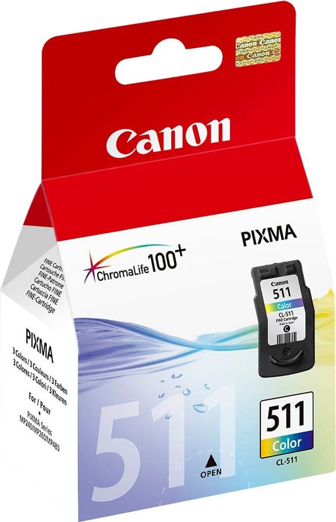 Original Tintenpatrone Canon CL-511 Dreifarbig Produktbild 