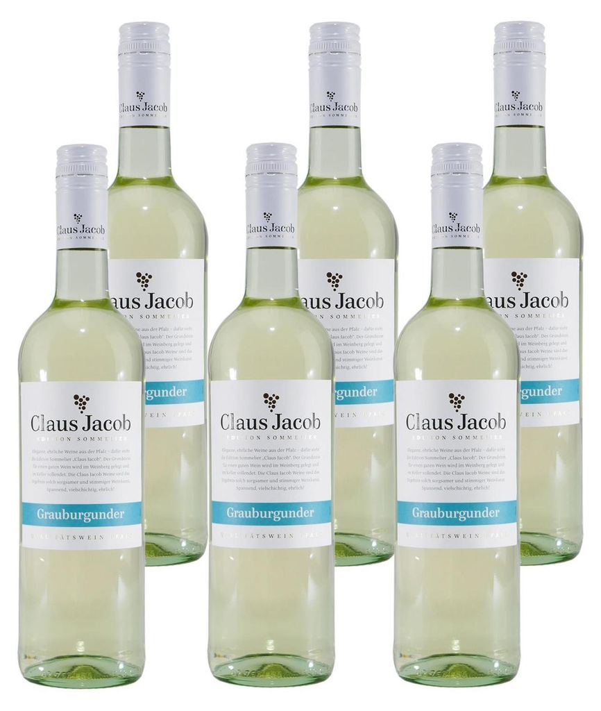 Claus Jacob Grauburgunder Qualitätswein (6 x 0,75L) Produktbild 