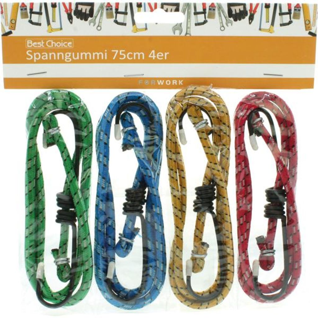 Spanngurte 4er je 75cm 4 Farben sortiert Produktbild 