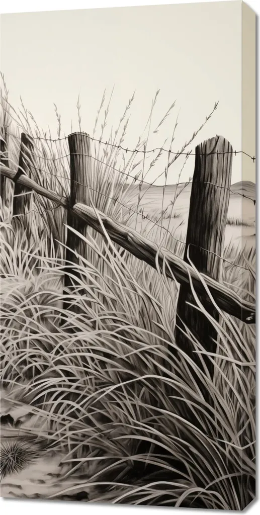 Quadro 50x100 cm Rumori e sussurri di una staccionata di campagna