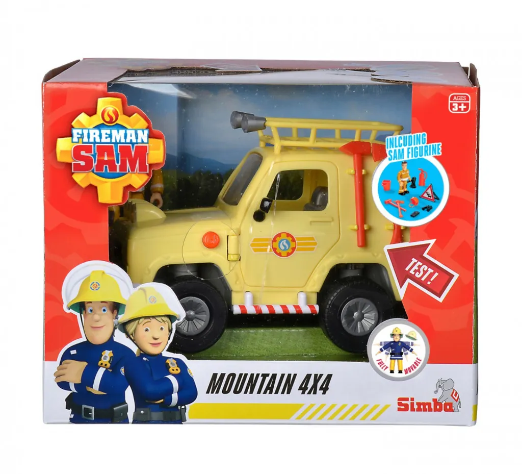 Jeep de sauvetage Sam le Pompier Simba 925-2511 avec effets lumineux