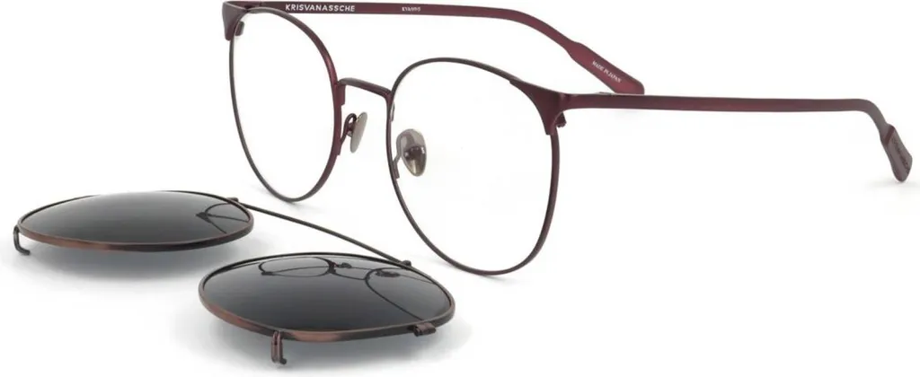 Lunettes de soleil homme pour conduire Kris Van Assche KVA69 Rouge 55mm