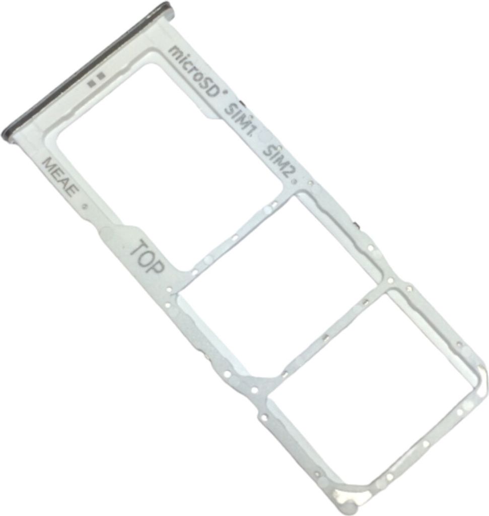 Dual Simkartenhalter und micro-SD Cad Fach für Samsung Galaxy M51, Original Ersatzteil, Weiss