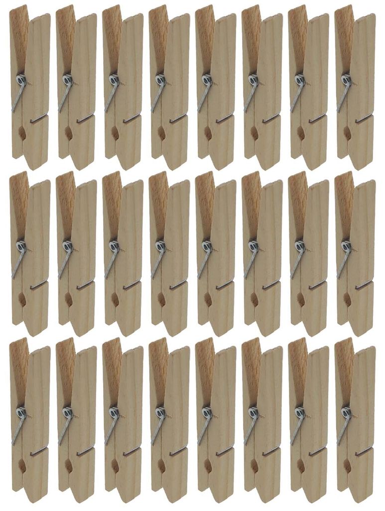Holzkleiderstangen 70 mm - 24 Stück, Kleiderbügel, Produktbild 