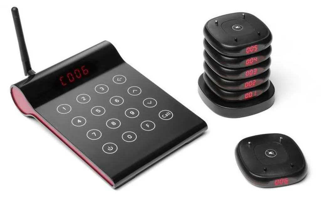 Système de pager HENDI 210mm avec signal sonore et vibrant longue portée