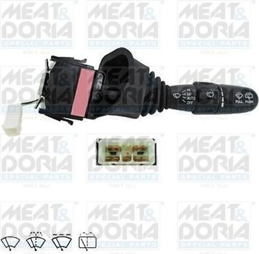 MEAT & DORIA 231447 Interruttore sul piantone dello sterzo OE 96552848 compatibile con Rezzo