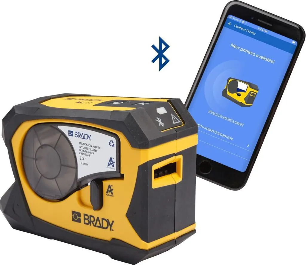 Brady M211 EMEA : Imprimante d'Étiquettes Robuste avec Connexion Smartphone App