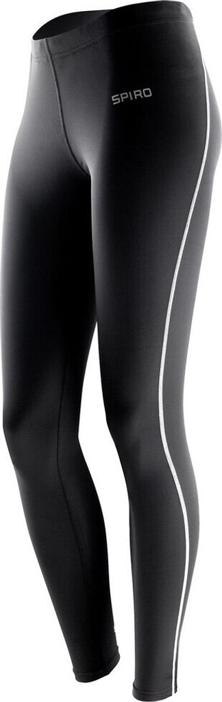 Spiro - "Bodyfit" Leggins mit Grundschicht für Damen PC7225 (M-L) (Schwarz)