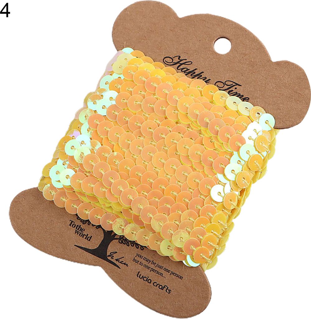 1 Roll -Pailletten -Trimmausstattung glänzender Schnitzel 10 -Yard -Nähen Crafts Pin-4