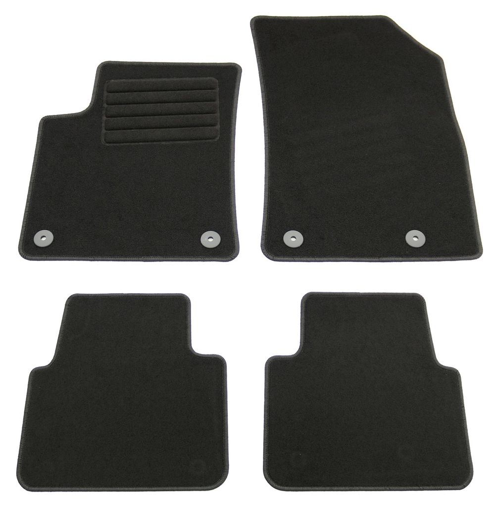 Fußmatten-Set für Opel Crossland X, 06/2017-, 4-teilig, Schwarz
