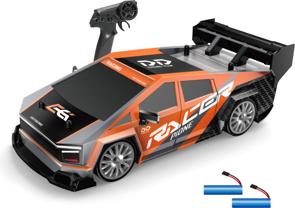 Ferngesteuerte Autos, RC-Auto, Ferngesteuertes Auto, 2.4 GHz RC Spielfahrzeuge, 1:24, 30 km/h, RC Offroader, für Kinder und Erwachsene, 2 Batterien