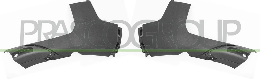 Lèvre spoiler PRASCO PG5241800 en ABS flexible - Compatible Peugeot 3008 M