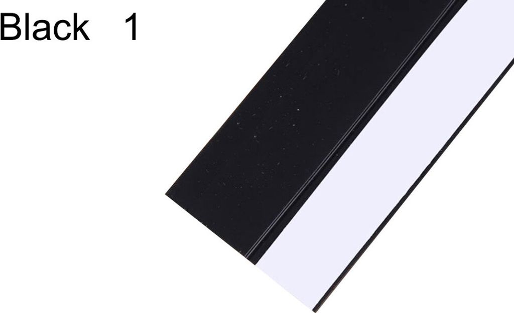 5m Silikon Selbstklebender Fenster Dichtungsband Türkantengeräuschisolierung Streifen-Schwarz 1