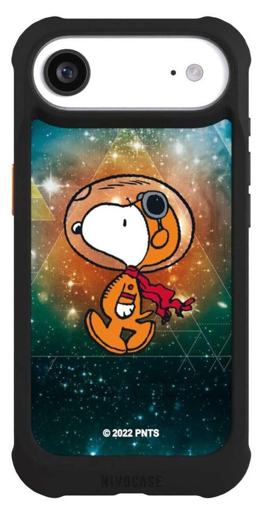 NIVOCASE Hülle für Apple iPhone Air Stoßfeste Handyhülle NIVOmax Case Schwarz Astronaut Offizielles Lizenzprodukt Snoopy