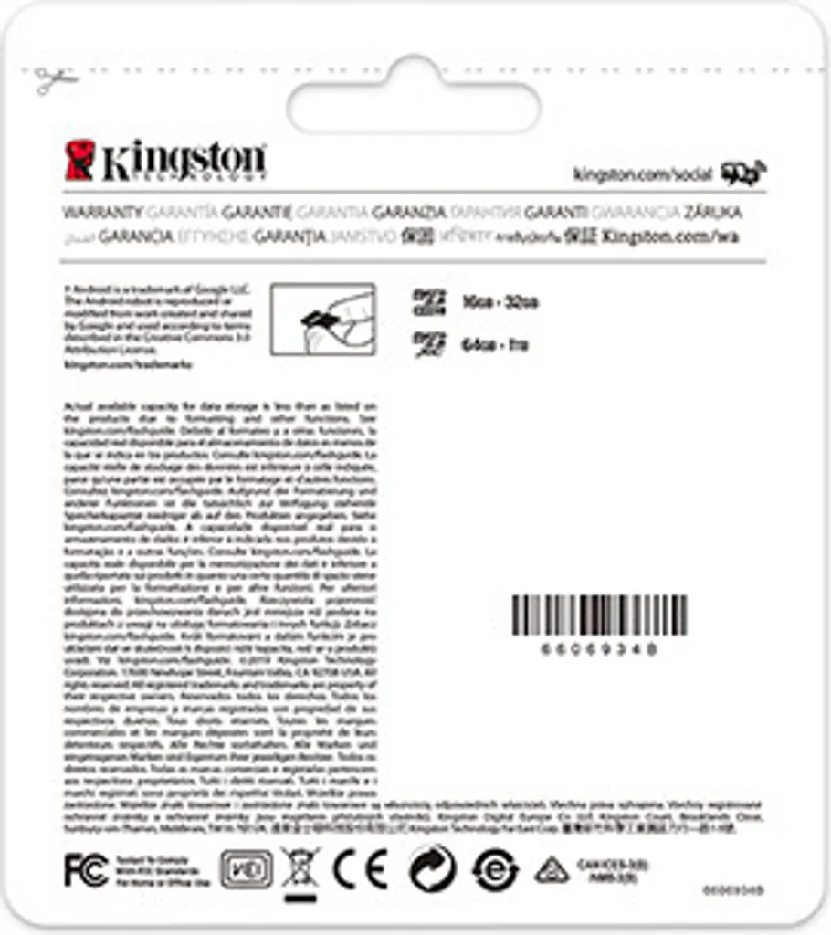 Carte Mémoire Kingston 512 Go pour Smartphone et Tablette Android
