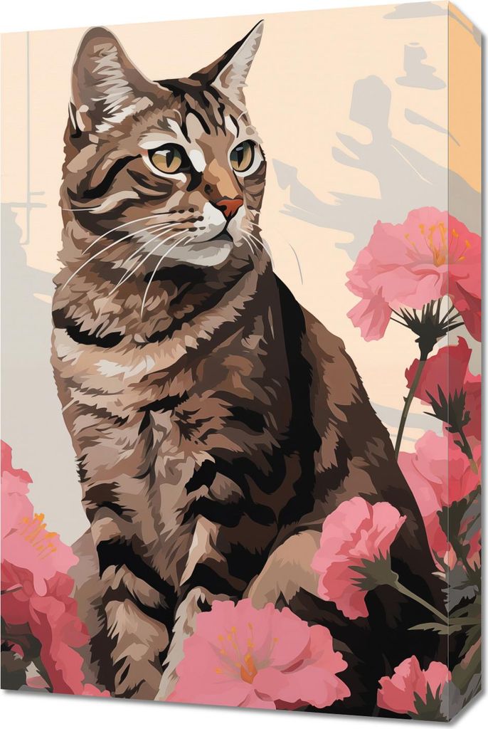 Bild 40x60cm Porträt der Katzenseele