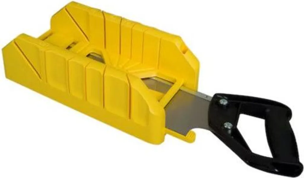 Cassetta Tagliacornici Stanley 350mm con Sega a Dorso in ABS - Offerta