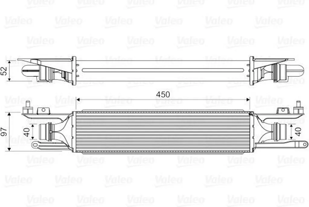 Intercooler Valeo 818578 OE 6302080 pour Opel Corsa D S07 - Refroidisseur