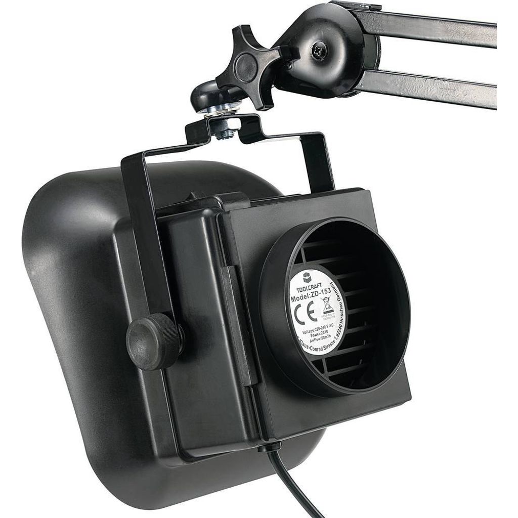 TOOLCRAFT ZD-159 Soldeerdampafzuiging 230 V/AC 23 W 0.2 m³/h, 1.2 m³/h