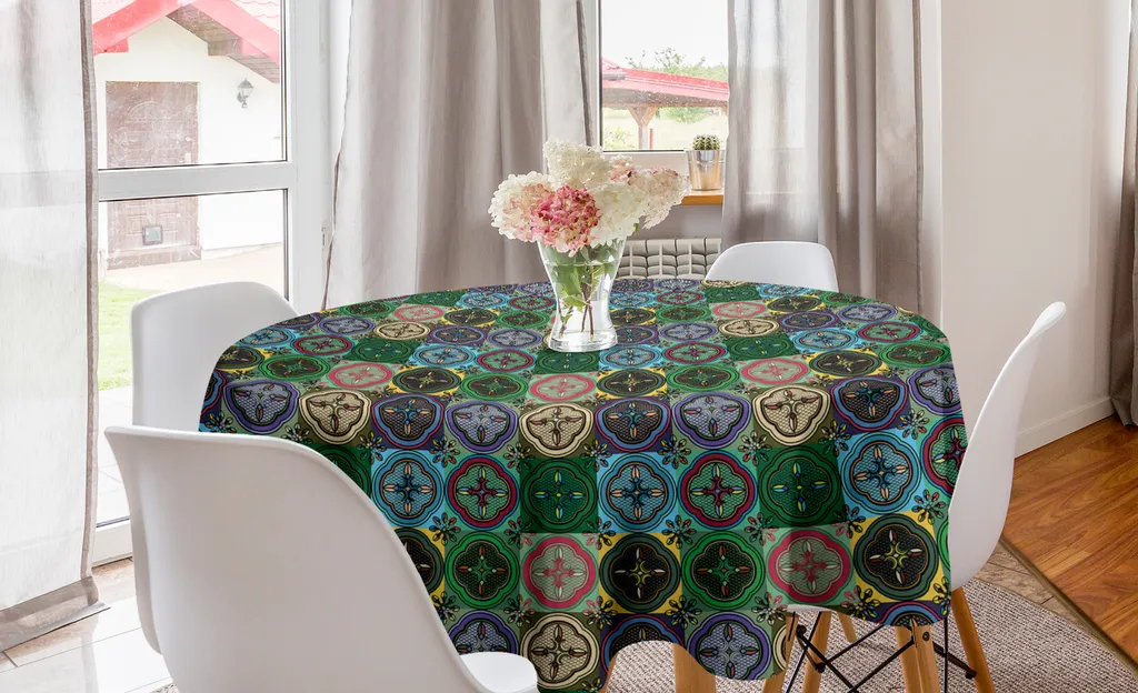 Tovaglia Rotonda 150 cm Multicolore Vivace | Arredo Cucina ABAKUHAUS
