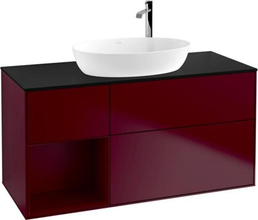 V&B Waschtischunterschrank Finion 120cm, Pl bla m, Reg Peo m Lac, Peo m