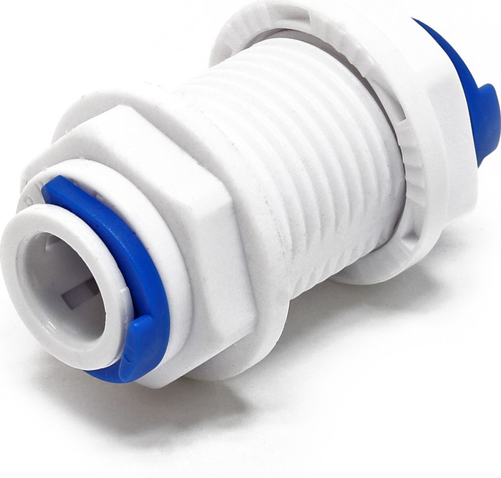 Naturewater Jaco Fitting Verbinder für Schlauch 2x 9,52 mm (3/8") und mit 20,67 mm (1/2") AG, für Trinkwasser Ultrafiltration Mikrofilter Umkehro...