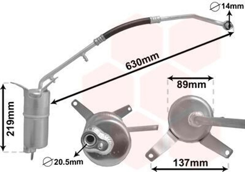 VAN WEZEL 1800D111 - OE 1138446 Klimatrockner für Mondeo III