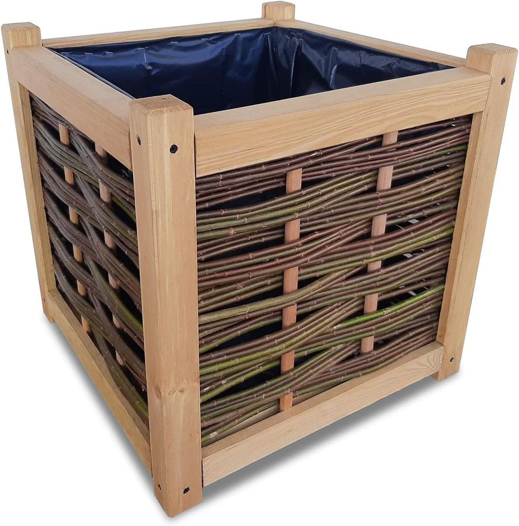 Vaso da fiori in vimini 65l - 49x49x49 cm - Vaso da pianta, Immagine del prodotto 