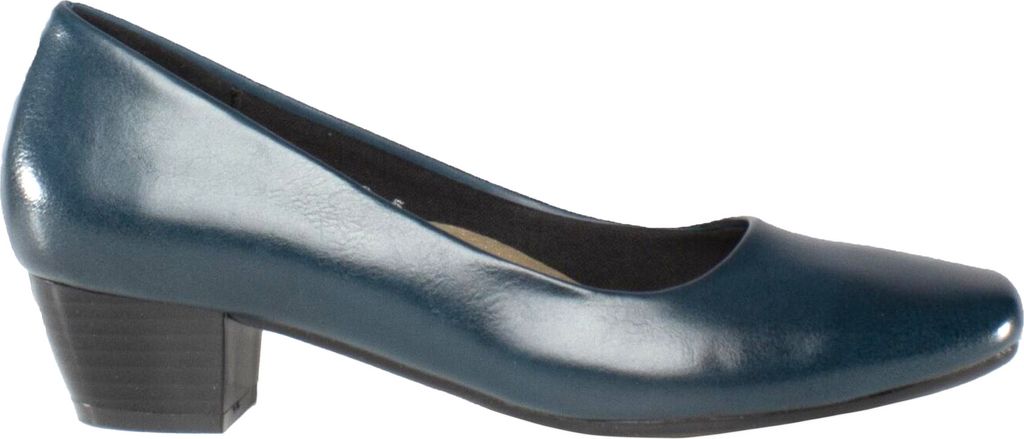 Boulevard Damen Absatzschuhe / Pumps, niedriger Absatz DF415 (43 EU) (Marineblau)
