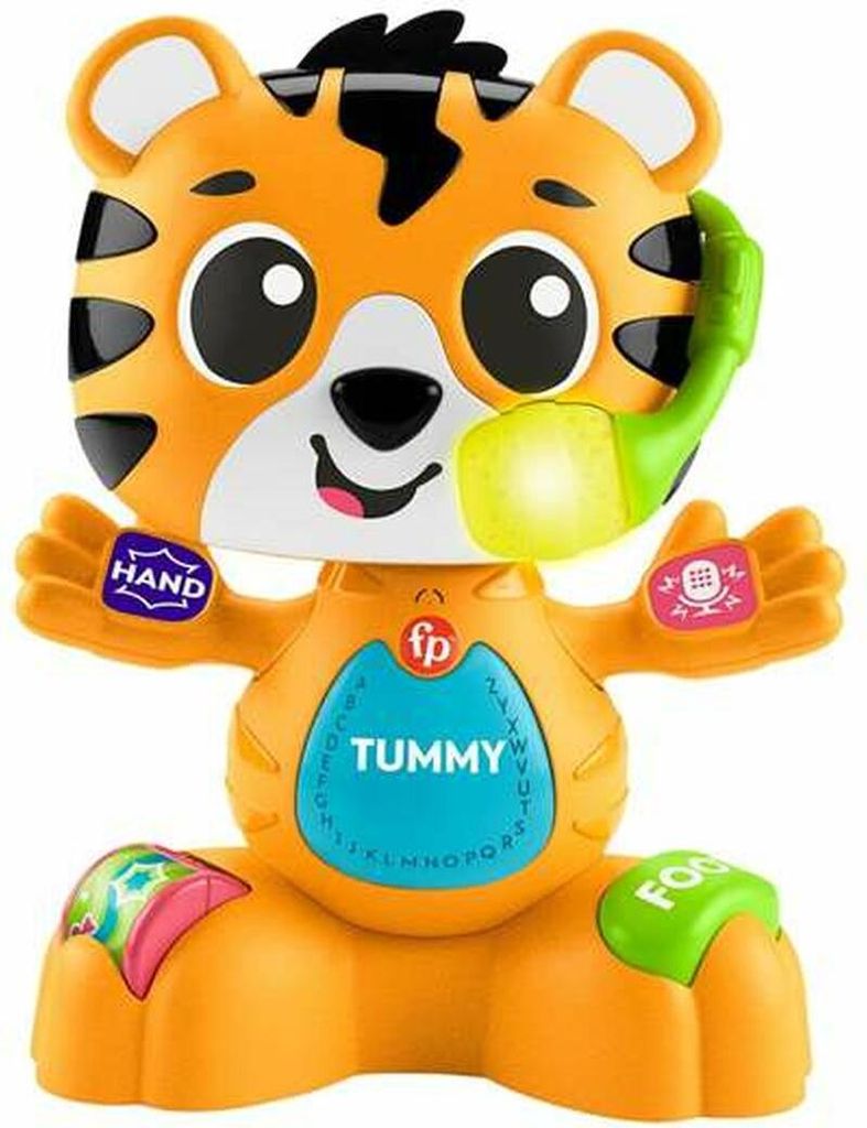 Fisher Price Animale Nastro Lattina La Tigre Giallo Giallo Immagine del prodotto 